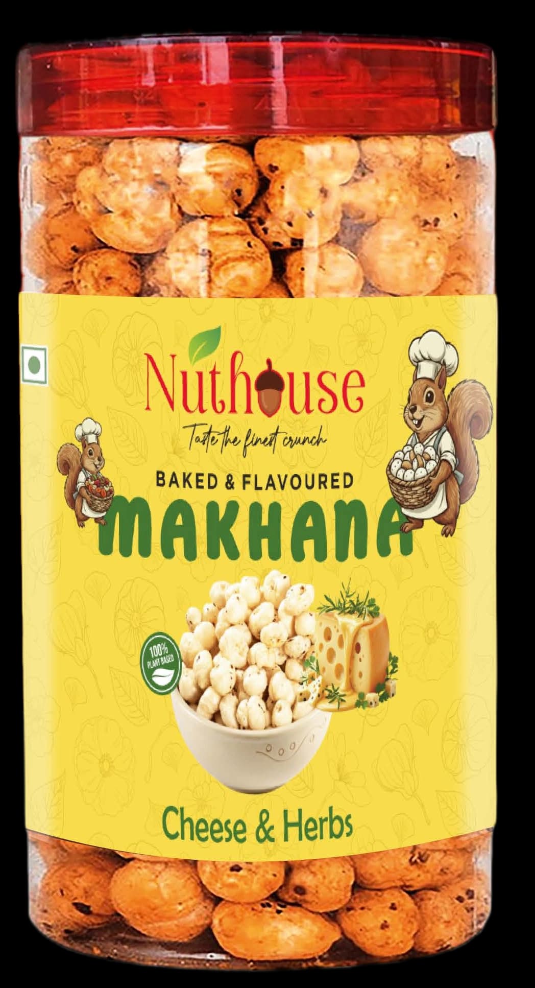 Cheese & Herbs Baked Makhana