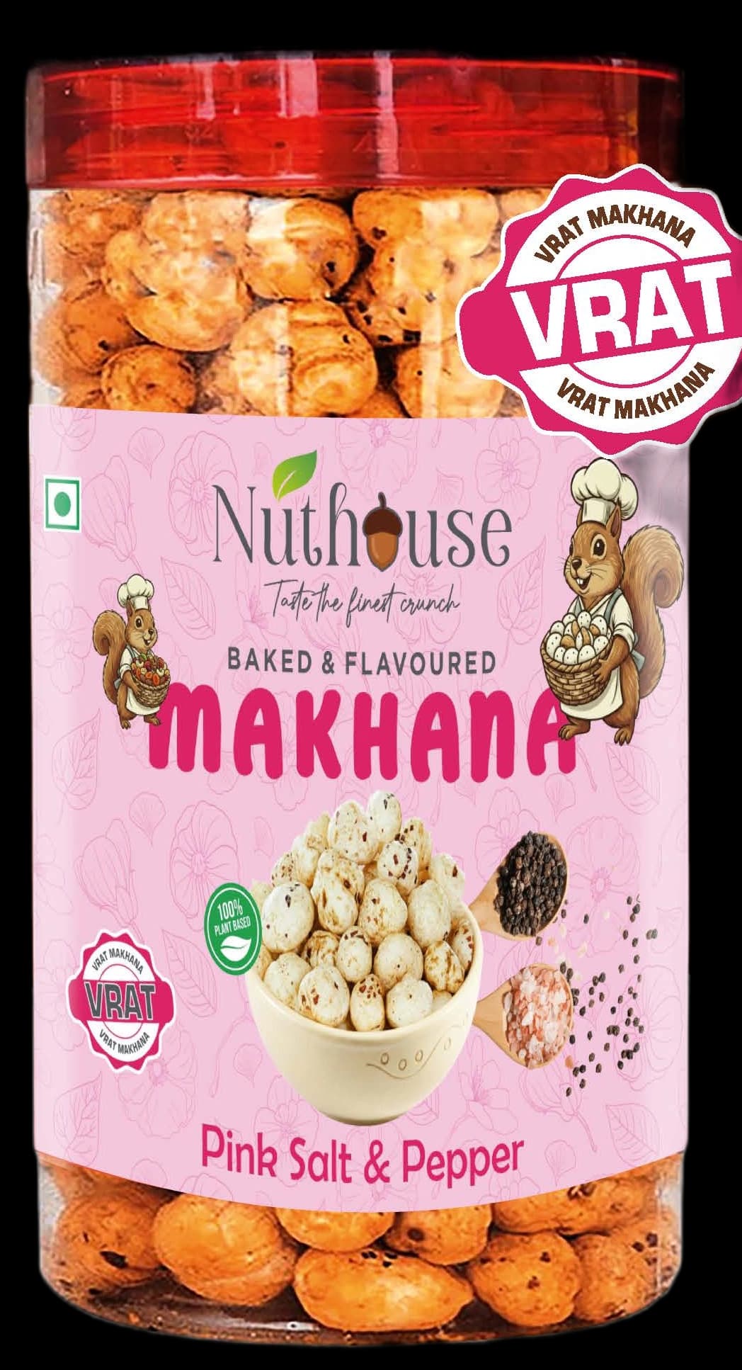 Pink Salt & Pepper Makhana